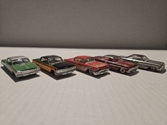 Revell 1:64 Lowrider Magazine Lot Of 5 ☆UPGRADED Spoke Wheels ☆ 5 IMPALAs Total