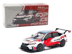 Pop Race 1:64 Honda Civic Type-R FL5 TCR PRESENTATION Diecast Car PR640153