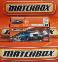 1969 Camaro SS-396 72/125 Matchbox 2025 POWER GRABS JBV67 MBX Showroom blue