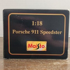 Maisto 1989 Purple Porsche 911 Speedster 1:18 Die Cast With Stand New Open Box