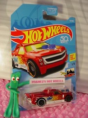 FIG RIG #111 US 50✰metallic red/white✰HW RIDE-ONS✰2018 Hot Wheels case E✰1/64