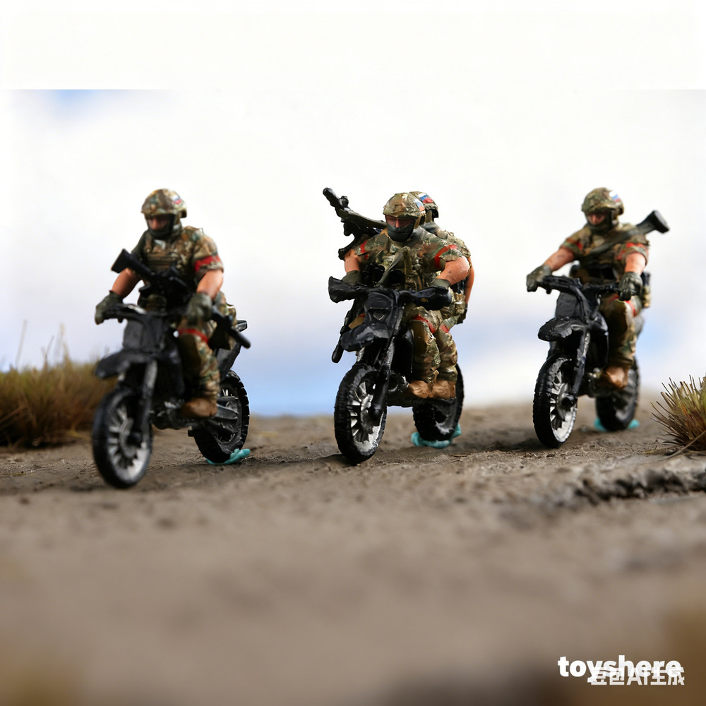 1/72 Scale Russia-Ukraine War – Motorized Infantry Commando Miniature Figurine