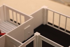 1/64 Diorama Modern Luxury House Two Car Garage Display Diecast Car Building