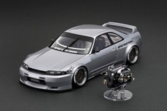 Ignition Model 1/18 IG3031 PANDEM Nissan Skyline GT-R (BCNR33) Silver RB26