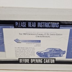 🚨 Franklin Mint 1969 Limited Edition #0161 Chevrolet Camaro Z28 1:24 Die Cast