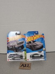 Hot Wheels Zamac Silver Cars Lot Of 2 ~ Wagon Gasser & Porsche Taycan Turbo’s