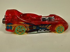Power Rocket Hot Wheels 2020 X-Raycers #48 Transparent Red PH5 Rims 1:64 Loose