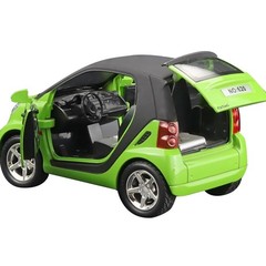 1:32 Pull Back Green Model Car Toy Kids Gifts With Sound&Light For Smart ForTwo