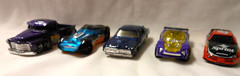 LOT OF 5: Hot Wheels HW40 Video Game Heroes Blue Orange #40 Car 2011