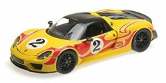 2013 Weissach Package Porsche 918 Spyder 1:18 MC hood doors top opens 10″ box