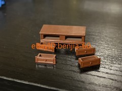 Diorama 1/64 Furniture Model Building indoor Sofa/Table Scene Display Prop Model