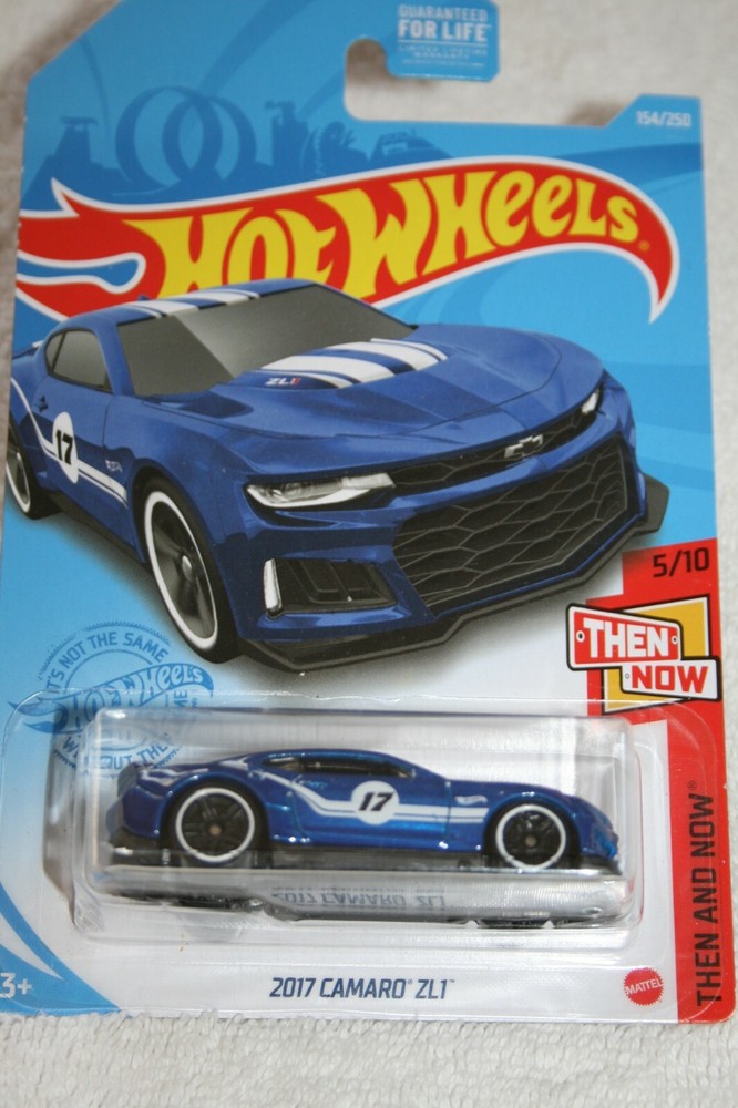 2021 HOT WHEELS 2017 BLUE CHEVY CAMARO ZL1 5/10 THEN AND NOW 154/250 DIECAST