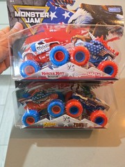 Monster Jam Stars and Stripes NEW** ALL 4 TRUCKS!