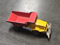 Vtg Husky Aveling Barford Dump Truck With PLOW Great Britain Man Cave Diecast