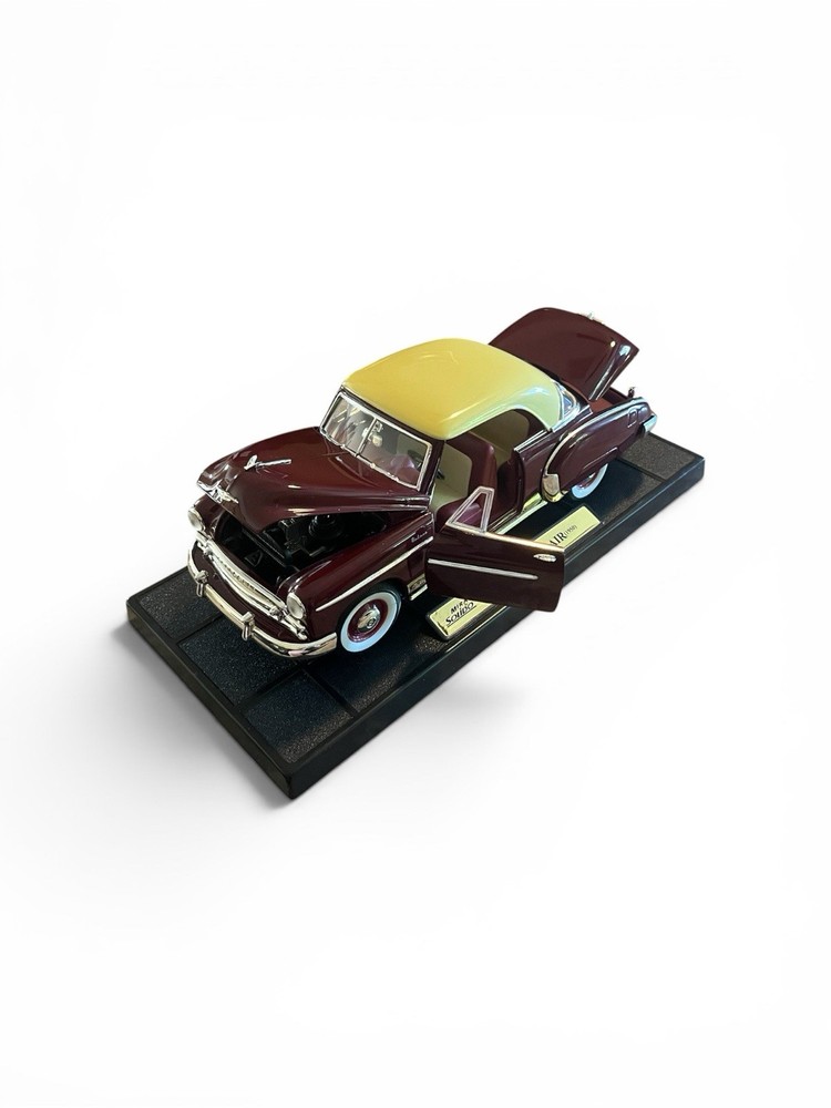 Mira Solido 1950 Chevrolet Bel Air 1:18 Diecast Maroon Cream Opening Hood Doors