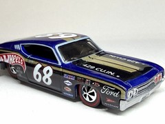🤩Hot Wheels 🛞 CUSTOM MADE REDLINE’69 Ford Torino Talladega 1/64 Diecast