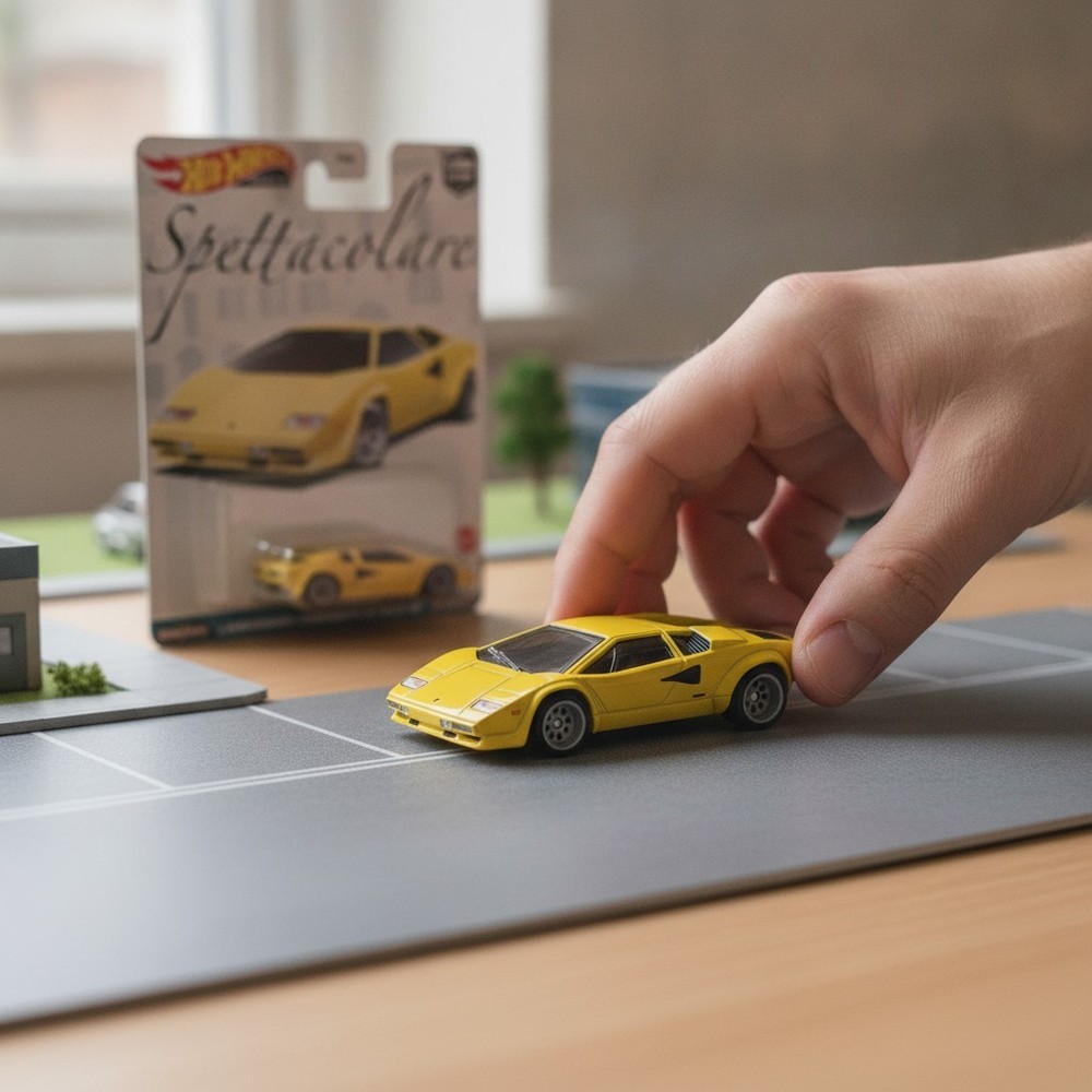 Yellow Lamborghini Countach LP 5000 QV Diecast by Hot Wheels – Collector’s Item