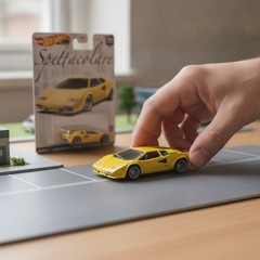 Yellow Lamborghini Countach LP 5000 QV Diecast by Hot Wheels – Collector’s Item