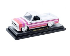 M2 Machines 1:24 1976 GMC Sierra Grande 15 White and Pink Model 40300-140A-7D