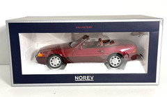 NOREV 183716 1:18 1989 MERCEDES-BENZ 500 SL RED METALLIC LTD 1/1002 — MINT!