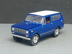 1979 International Scout II Collectible 1:64 Scale Diecast Diorama *Rare Blue