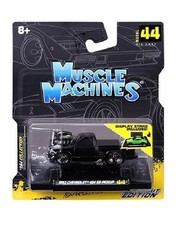 MUSCLE MACHINES 1993 CHEVROLET 454 SS PICKUP MATT BLACK 1:64 MODEL CAR 15584-3I