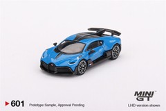 MINI GT 1:64 Bugatti Divo Blu Bugatti Blue LHD Diecast Model Car