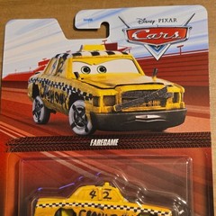 Disney Pixar Cars Metal Die-Cast FAREGAME 1:55 Yellow & Black Car