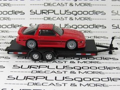 Hot Wheels 1:64 LOOSE Track Day: Red 1989 ’89 TOYOTA SUPRA w/Car Trailer