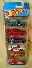 NISSAN 5 PACK NEW MATTEL HOT WHEELS 2022 HLY73 ASST 01806 DATSUN FAIRLADY SILVIA