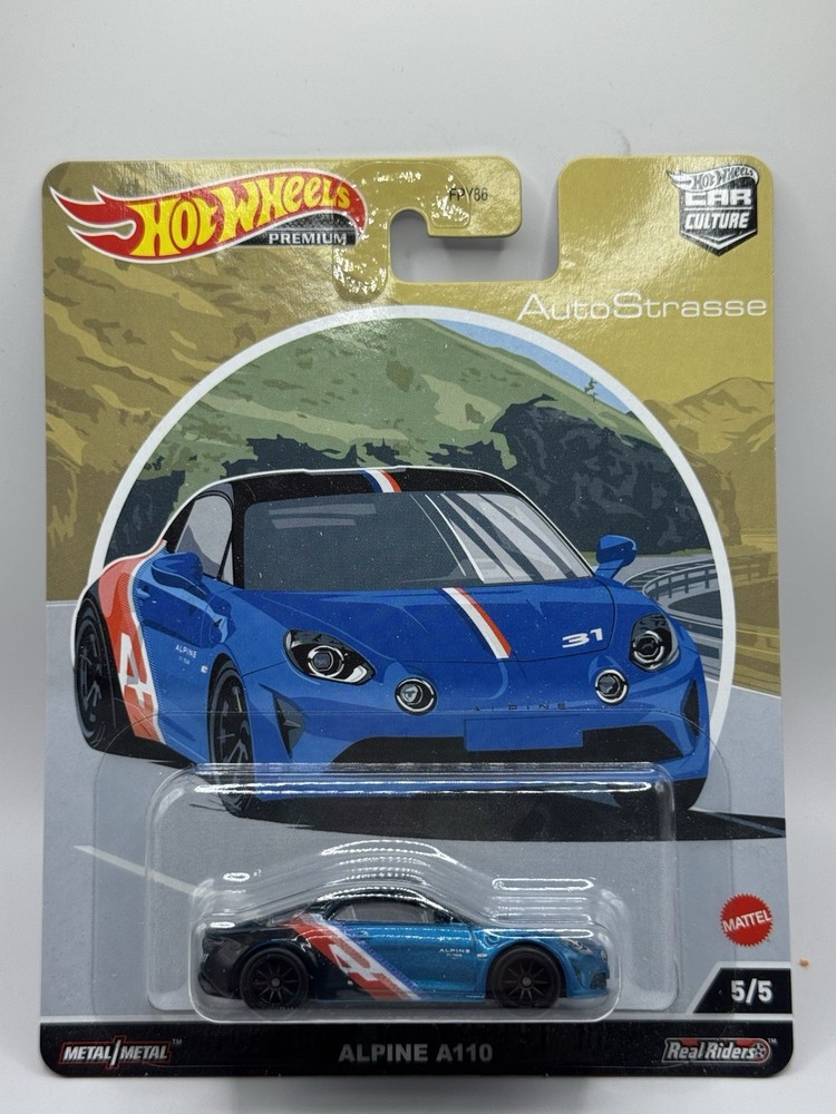 Hot Wheels Premium Car Culture Auto Strasse Alpine A110 – 1:64 Diecast Car