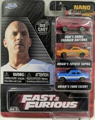 JADA 31124 NANO HOLLYWOOD RIDES FAST & FURIOUS DIECAST SUPRA RARE HTF ESCORT 