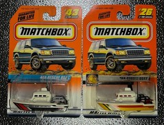 SEA RESCUE BOAT MATCHBOX #26 #43 OCEAN FIRE RESCUE LOT OF 2