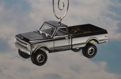 Vintage Lifted Chevy K-10 Pickup Truck Custom Christmas Tree Ornament 4×4 Adorno