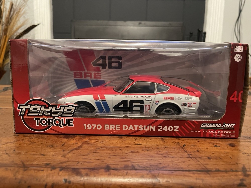 Greenlight 18301 Tokyo Torque 1:24 Scale 1970 BRE Datsun 240Z Diecast Car NEW