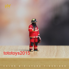 1/87 1/64 1/43 1/35 1/24 1/18 Male Firefighter Scene Minatures Figures Doll Toy