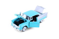 1955 CHEVY BEL AIR HARDTOP BLUE 1/24 DIECAST CAR SHOWCASTS 77229LBU