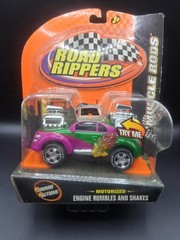 2006 TOY STATE ROAD RIPPERS MUSCLE RODS GREEN/PURPLE ENGINE RUMBLES AND SHAKES