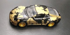 *Custom Hot Wheels* Porsche 911 Carrera T 1/64 “Gilded Chaos” By NoScalpCustoms