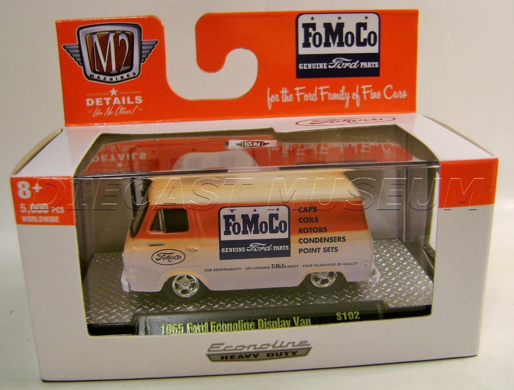 1965 ’65 FORD ECONOLINE DISPLAY VAN FOMOCO M2 MACHINES DIECAST 2022 RARE