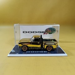 Hot Wheels 1978 DODGE LIL’ RED TRUCK Gold CHROME (WANGSTAR CUSTOM) REAL RIDERS
