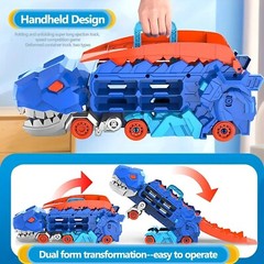 Track Cars Dinosaur Transporter Marble Constructor Fold Sliding Kids Gift Solid