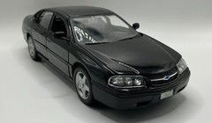 WELLY 2001 CHEVROLET IMPALA 1:24 SCALE BLACK RARE RARE FIND NEW