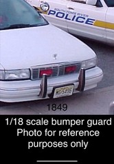 1/18 Vintage Push Bumper Guard For UT Chevrolet Caprice Police Car