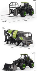 Simulation 1/50 Diecast Engineering Vehicle Model Excavator Truck Toy for Boys