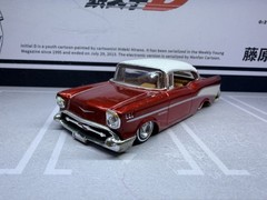 2004 Jada Toys DUB CITY 1:64 RED 57 CHEVY BEL AIR Loose Lowrider Wheel Swap