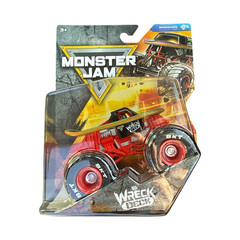 monster jam wreck deck monsterized 1:64 diecast monster truck red black 2024