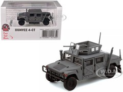 HUMVEE 4-CT MILITARY VEHICLE MATT GRAY 1/64 DIECAST BY BM CREATIONS 64B0461