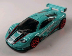 2022 Hot Wheels McLaren F1 GTR Aqua 57/250 Retro Racers 3/10 Loose