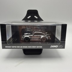 PORSCHE RWB 930 CHROME 2026 SUPER CON LAS VEGAS 1/64 DIECAST CAR BY INNO64 INNO